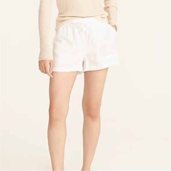 J Crew Shorts White Linen Blend Size  XL Seaside NWT Pull On J2325 - Picture 2 of 15